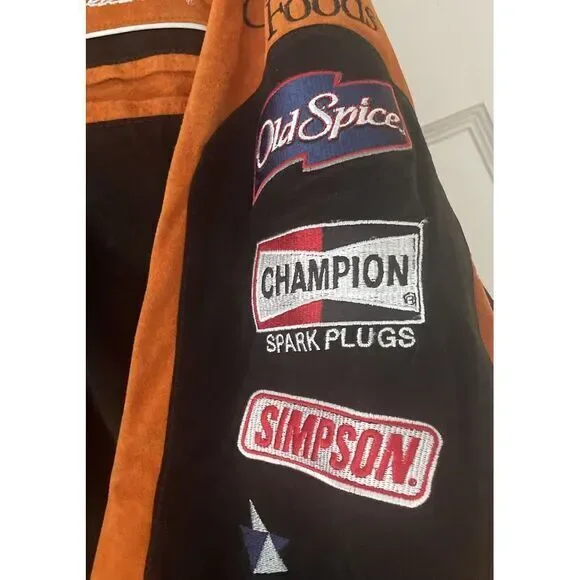 Tony Stewart Wilson Leather Chase Authentics Suede Home Depot Jacket Sz XL NWT - Picture 4 of 7